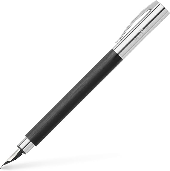 Faber-Castell Ambition Fountain Pen, Black Resin - Broad