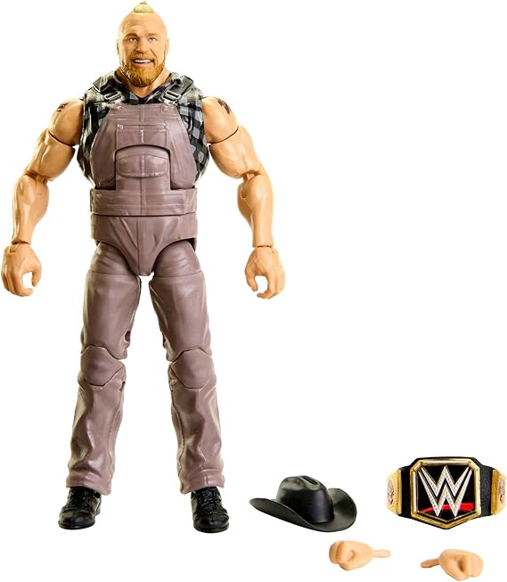 WWE Action Figures | WWE Elite Brock Lesnar Figure with Accessories | Collectible Gifts​​, HKN75