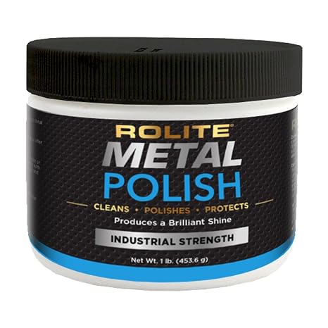 Rolite Metal Polish Paste 1 Lb Industrial Strength Scratch Remover for Aluminum Chrome Stainless Steel