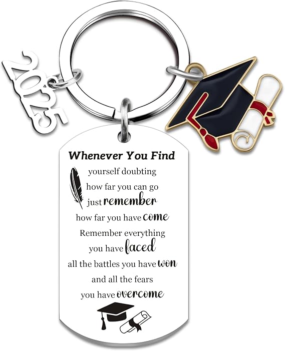 Graduation Gifts for Her Class Of 2025 Keychain Senior Graduation Gifts for College Masters Degree High School