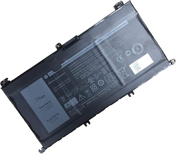 Hubei 357F9 71JF4 0GFJ6 Laptop Battery Replacement for Dell Inspiron 15 7559 7557 7567 7566 7759 5577 5576 INS15PD-1548B 1548R 1748B 1848B 2548B 2748B 3948B Gaming Series Notebook(11.4V 74Wh)