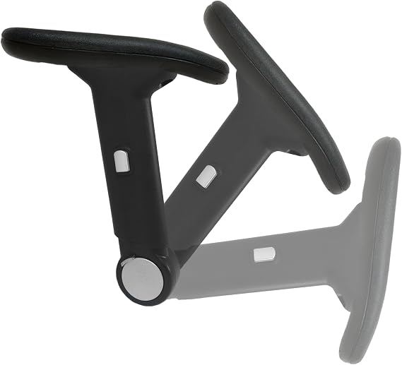 Height Adjustable Office Chair Armrest w/Arm Pads - Set of 2 - S4761-K