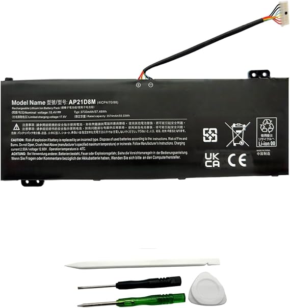 AP21D8M Laptop Battery Replacement for Acer Nitro 5 AN515-46 AN515-47 AN515-58-72QR AN515-58 AN515-58-56CL AN515-58-766R Nitro V 15 ANV15-51 Nitro 16 AN16-51 AN16-51-74BV X507MA X507UB A31N1719