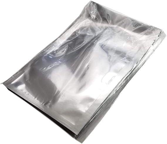 50 6x10 SteelPak TexturedEmbossed Mylar Aluminum Foil Vacuum Sealer Bags Quart Size Hot Seal Commercial Grade Food Sealer Bags for Food Storage and Sous Vide 50, 6x10