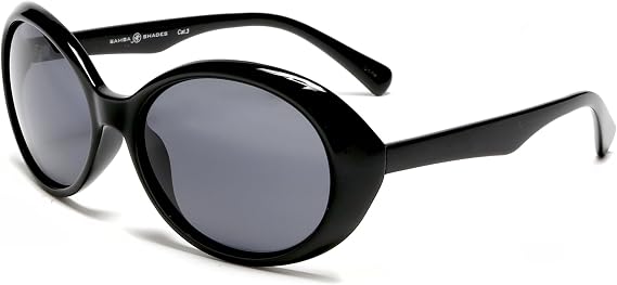 SAMBA SHADES Women's Sunglasses Polarized Lens Oversized Frame Retro Audrey Hepburn Style