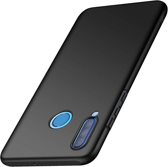 Phone Case for Huawei P30 Lite Case [Anti-Scratch] [Durable Premium Plastic] [Ultra Thin] [Silky Feel] Slim Protective Hard Cover for Huawei P30 Lite (Black)