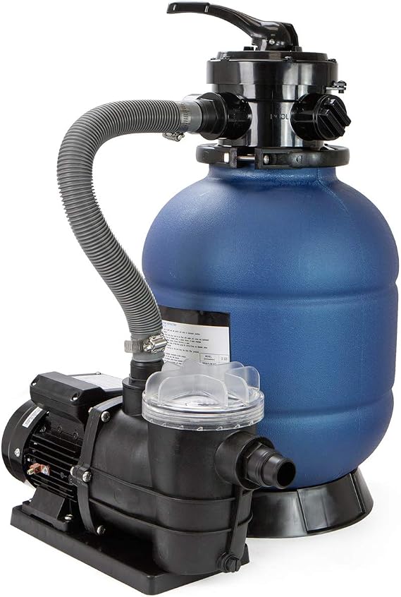 XtremepowerUS 13-Inch Sand Filter Pump System for Above Ground Pools, 10,000 GPH Flow Rate, 4-Way Multi-Port Valve, Easy Installation, Efficient Pool Water Filtration & Circulation