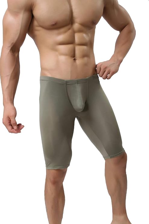 LinvMe Men's See Through Underwear Compression Slim Tights