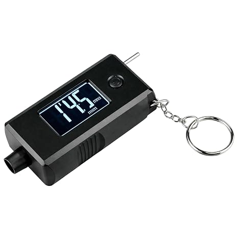 2-In-1 Digital Tyre Pressure Gauge, Tyre Gauge Tread Depth & Pressure Gauge Uk,Backlight Lcd With Key Ring,For Car, Bike, Motorcycle,Up To 120 Psi & 15mm