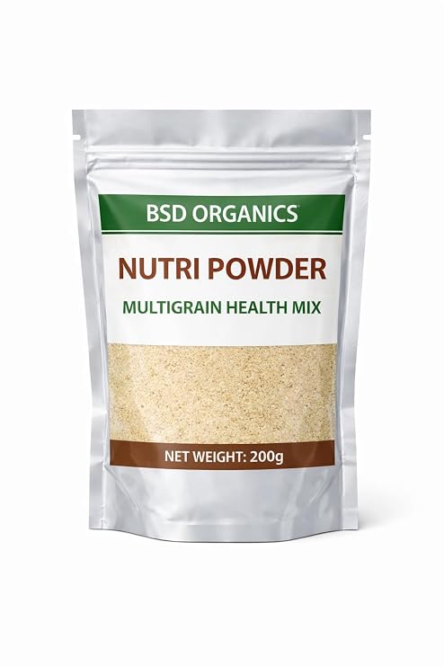 BSD Organics Nutri Powder of Multigrain Health Mix/Sathu Maavu/Uggu (200 Gram / 0.4 Pound)