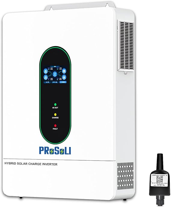 12000W All-in-One Solar Hybrid Inverter - 48V Split Phase with WiFi, 6 Parallel Support, Built-in 2 MPPT, 48V DC to 120V-240V for Home/RVs (Lead Acid/Lithium Compatible)