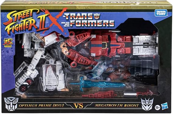 Transformers Collaborative: Street Fighter II Mash-Up, Optimus Prime [Ryu] vs. Megatron [M. Bison]