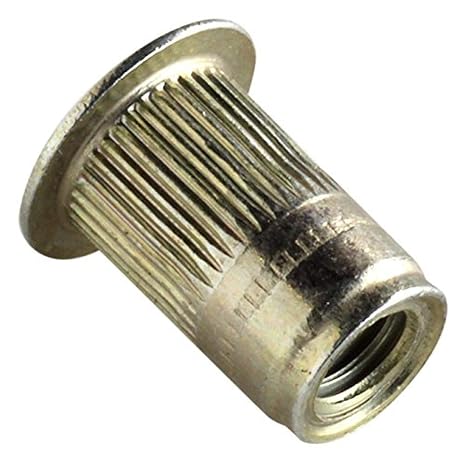 ALS4T-8125-7.9 AL-Series Insert, Thread Size M8-1.25, Yellow-zinc trivalent with Clear Protective Coating, ROHS Compliant, Made in US, Grip Range 3, 80-7, 90, (Pack of 25pcs)