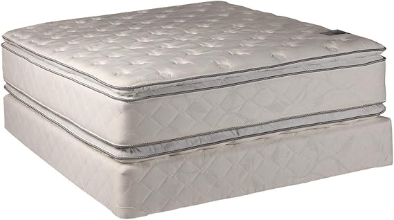 Dream Solutions Medium Soft PillowTop Mattress and Box Spring Set (Full Size) Double-Sided Sleep System with Enhanced Cushion Support- Fully Assembled, Back Support, Longlasting