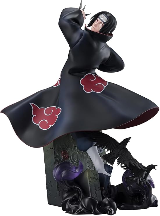 TAMASHII NATIONS Figuarts Zero Super Battle Naruto Shippuden Uchiha Itachi - Sharingan Light and Darkness - Approx. 9.4 inches 240 mm, Made of ABS & PVC, Painted Complete Figure