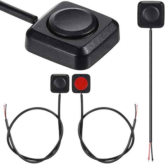 4 Piece Momentary Push Button on Off Switch Plastic Momentary Switch 12V 24V Mount Mini Button Switch