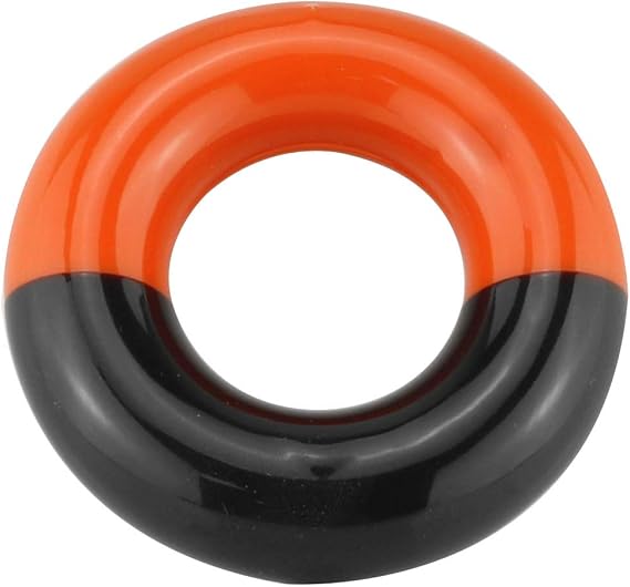 DGZZI Swing Ring Black and Orange Golf Club Warm Up Swing Donut Weight Ring Training Practice Aid Tool