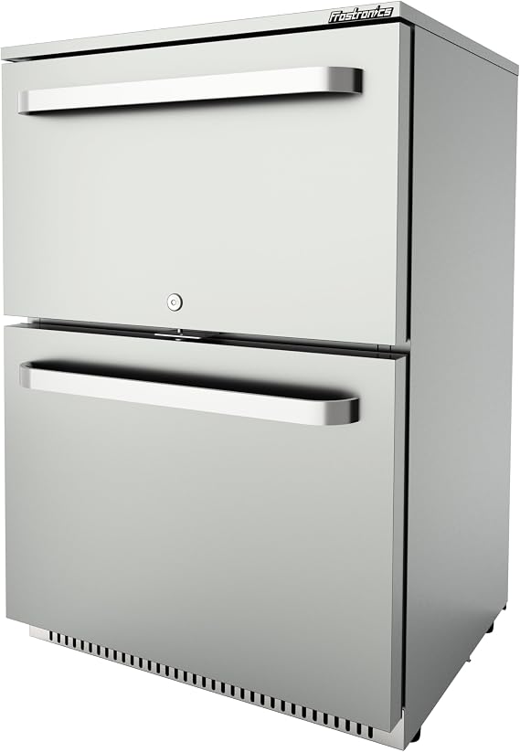 24 Double Drawer Beverage Fridge Under Counter Refrigerator