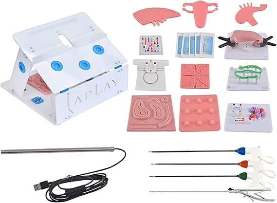 Laparoscopic Simulator, Laparoscopic Simulator Trainer Medical Student Practice, Laparoscopic Surgery Simulation for Medical Students Special Practice Equipment Package