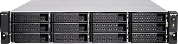 QNAP TS-h1886XU-RP-R2-D1622-32G-US 18 Bay rackmount NAS with Intel Xeon Processor, 32GB DDR4 ECC RAM, 10GbE-Ready and ZFS Storage for virtualization and Data-Intensive Enterprise Applications