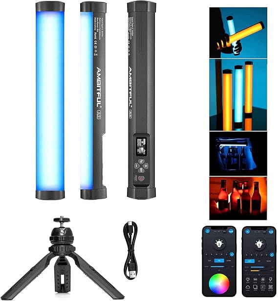 AMBITFUL A2 RGB Tube Light for Photography Video Full-Color