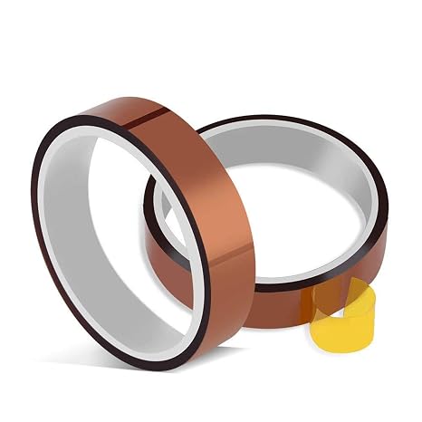High Temperature Tape Heat Tape Heat Resistant Tape Heat Transfer Tape Heat Tape for Sublimation No Residue 10mm X 33m 108ft (Yellow-2 Roll)