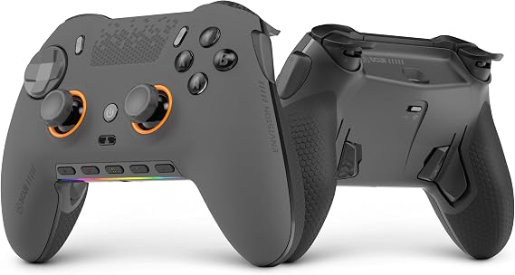 SCUF ENVISION PRO Wireless V2 (2025) PC Only Gaming Controller – Anti-Drift Thumbsticks – Five Remappable G-Keys – Remappable Back Paddles – Instant Triggers – Steel Grey | Steel Grey, Anti-Drift Controllers, Five Reprogrammable G-Keys, Reprogrammable Rear Paddles, Instant Triggers