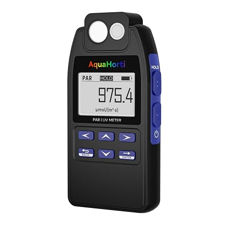 Full Spectrum PAR Meter,Test PPFD,UVA w/m2,Show The Seperate PAR of Blue and IR. PAR | UVA Logging