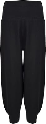 Kids Girls Ali Baba Plain Color Trendy Fashion Harem Trouser Leggings Pants Age 5 6 7 8 9 10 11 12 13 Years