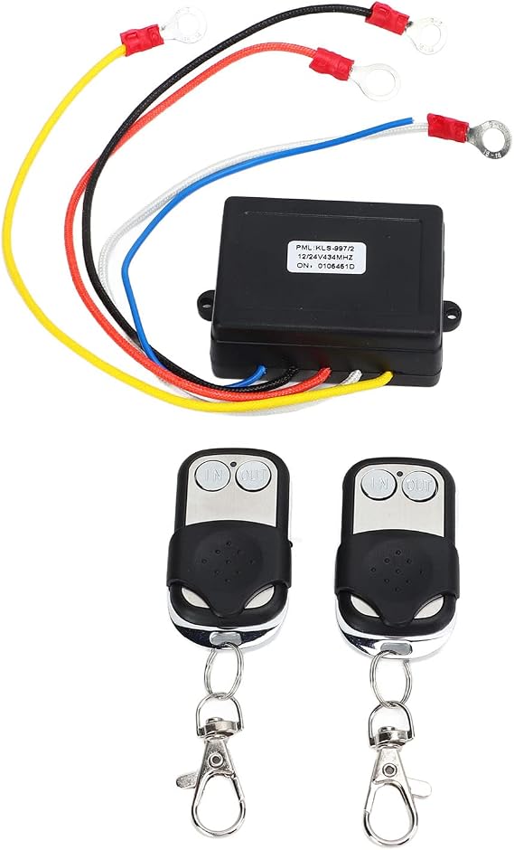 Winch Remote Control Kit for Truck,12V 24V Winch Remote Control Switch Receiver Kit Universal for Truck ATV SUV