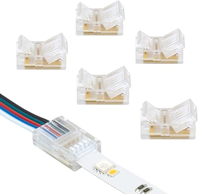 Armacost Lighting 5-Pin RGBW Multicolor Wire to Tape Connector - 6 Pack