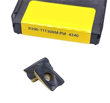 Indexable Lathe Carbide Insert 10pcs R390 11T308 PM 1025 1130 1030 1040 4240 Carbide Indexable Face Milling Turning Tools Cutter CNC Milling Machine(R390-11T308M-PM 4240)