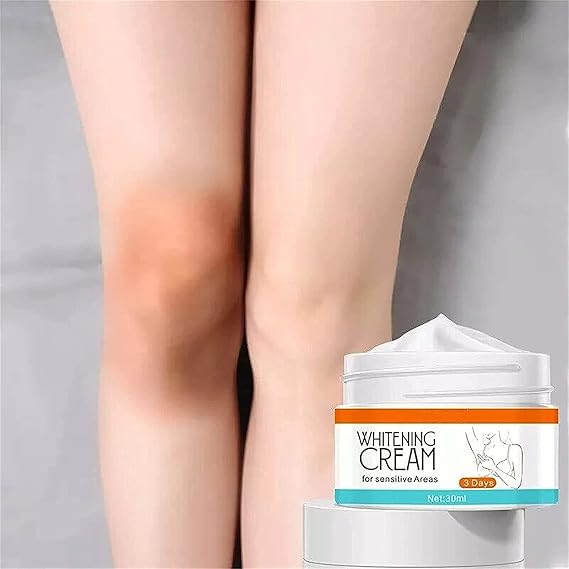 2 Pcs Whitening Skin Lightening Bleaching Cream Under Arm,Dark Legs & Knees Cream,10 Seconds Instant Whitening, Perfect for Body, Bikini and Sensitive Area -