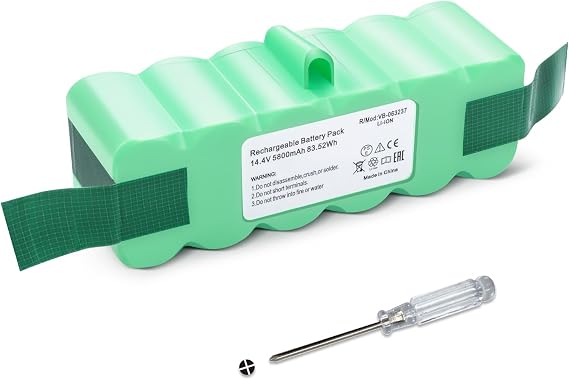 5800mAh Battery for iRobot Roomba 985/980/965/960/900/896/895/891/890/880/870/860/850/805/801/800/790/780/770/760/700/696/695/690/680/675/670/660/650/640/620/615/614/600/595/580/550/510 14.4V 83.52Wh