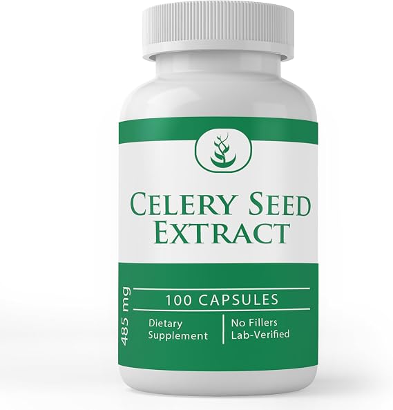 Pure Original Ingredients Celery Seed Extract, (100 Capsules) Always Pure, No Additives Or Fillers, Lab Verified