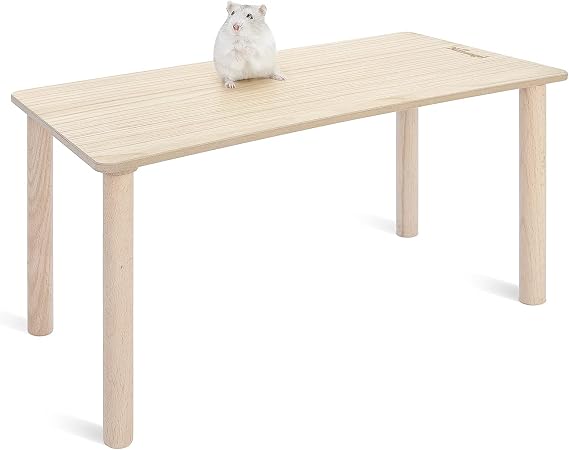 Niteangel Hamster Play Wooden Platform: Rectange - 7" L x 15.7" W - 7" H