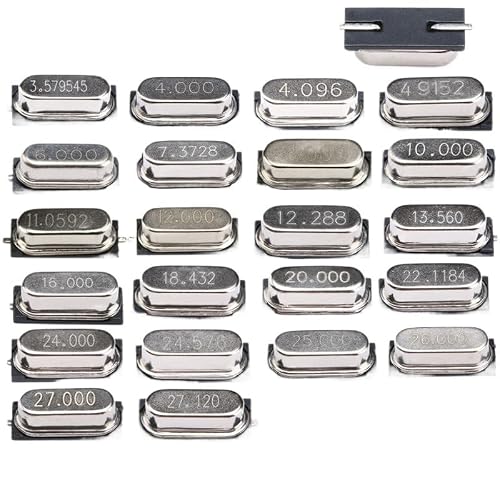10Pcs Passive Crystal Oscillator 4MHZ 6MHZ 8MHz 10Mhz 12MHZ 11.0592M 16MHZ 20MHz 22.1184M 24MHZ 25MHZ 26Mhz 27Mhz26Mhz