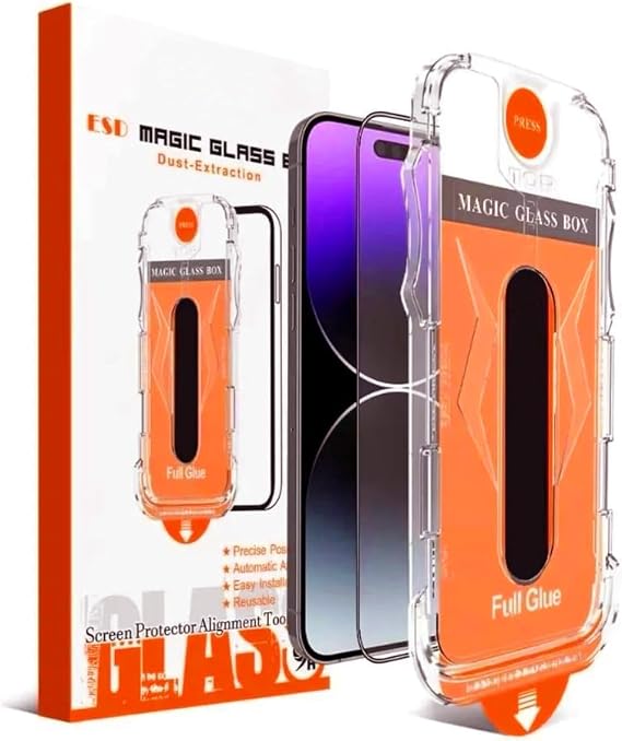 Babilden iPhone 15 Plus İle Uyumlu Ekran Koruyucu Point Hizalama Aparatlı Takılırken Camın Altında Kesinlikle Toz Bırakmayan Darbelere Karşı Ekstra Dayanıklı Temperli Kırılmaz Cam Koruma