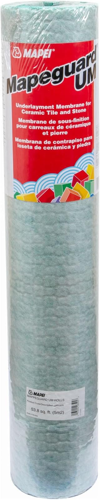 MAPEI Mapeguard UM Underlayment Membrane High-Performance Ceramic Tile, Porcelain & Stone Crack-Isolation and Waterproofing Solution, 54 sq. ft.