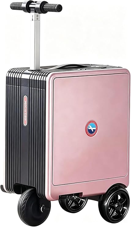 24L Smart Rideable Suitcase, 20" Electric Luggage Scooter