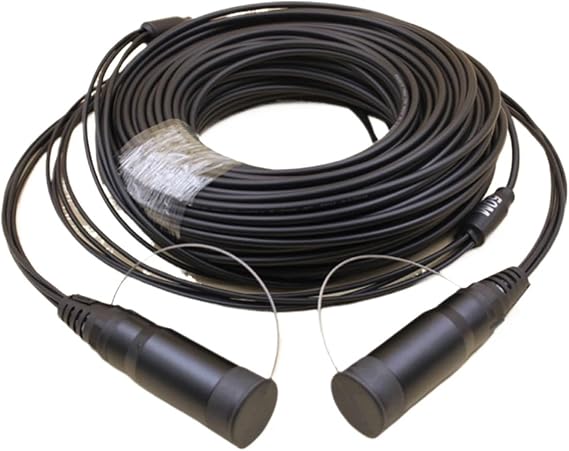 Armored Fiber Optic Patch Cord 150-300m Waterproof Single Mode 6 Core 6C SC LC FC ST A(150m LC-LC TPU)