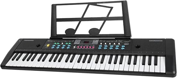 Electronic Piano 61 Key Portable Digital Music Keyboard With Microphone Suitable Durable