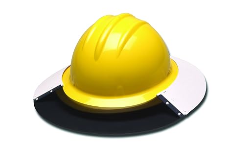 Bullard SS6 Sunshield for Full Brim hat Style Helmets, Black/White, One Size
