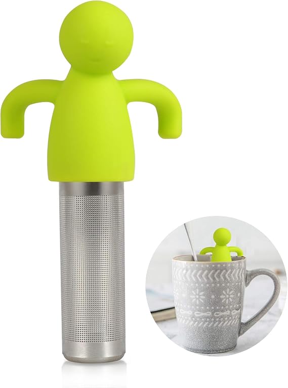 Stainless Steel Tea Infuser Steeper for Loose Tea Extra Fine Mesh Green