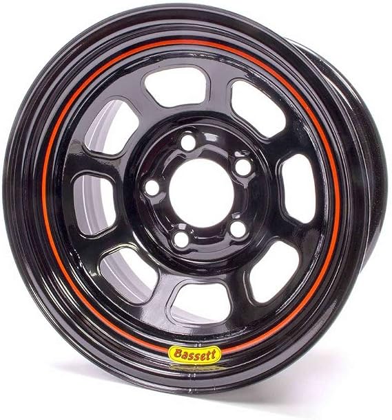 Bassett D-Hole Lightweight 15x8 in 5x4.50 Black Wheel Rim P/N 58SF5