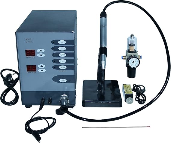 Automatic Spot Welder Pulse Argon Arc Welding Machine Jewelry Welder 110V Spot Welder for Jewelry Welding Jewelry Repair Tool 50-600A,100W