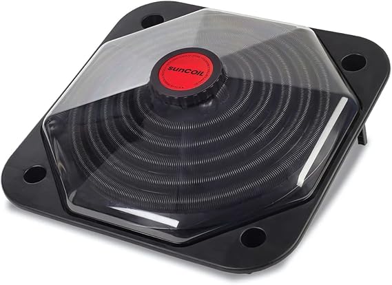 Solar Pool Heater Dome Black SunCOIL for Above Ground & Intex Pools Free Connection & Diverter Valve Kit Fast & Efficient Sun-Powered Heating