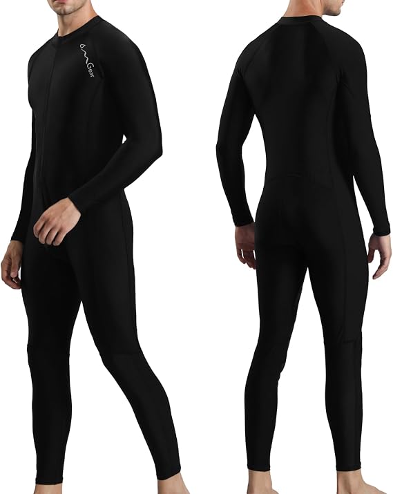 OMGear Dive Skin for Women Men Snorkel Suit Full Body Swimsuit Quick Dry Thin Diving Suit UV Protection Rash Guard Long Sleeve Swimwear Swimming Kayaking Snorkeling Gear