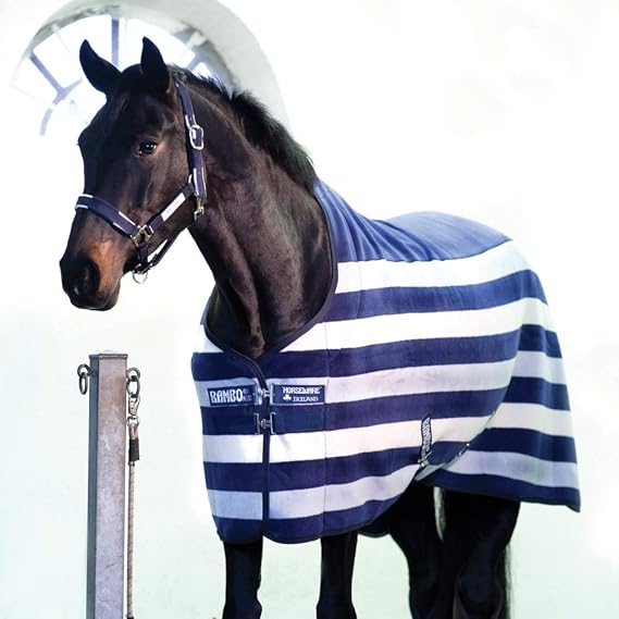 HORSEWARE Ireland Rambo Deluxe Fleece Blanket, Color: Witney Navy, Size: 75 (ACAF9D-VRKB-75)