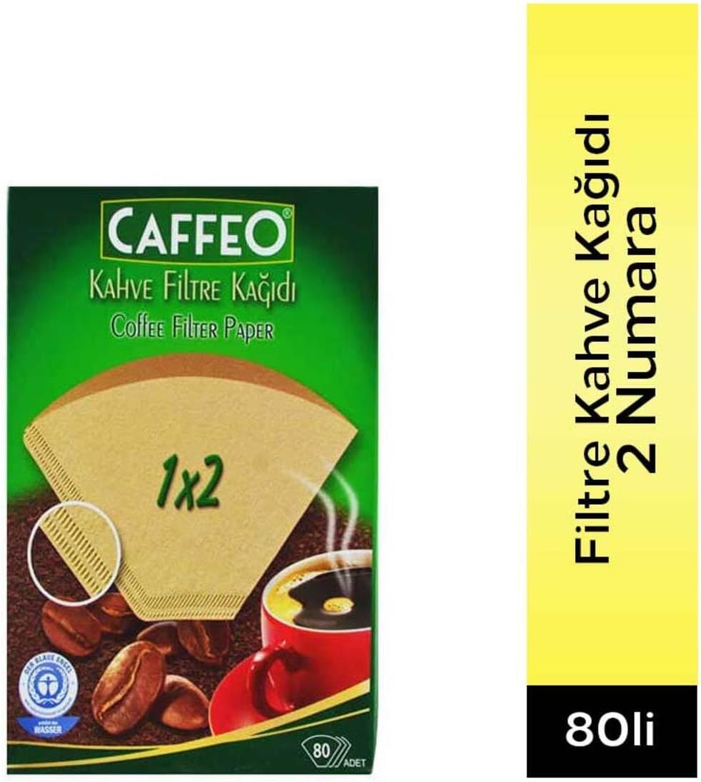 Caffeo 1X280 Filter Coffee Paper, 80 Pieces, Black